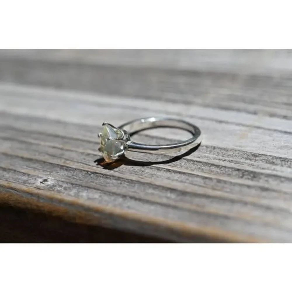 Opal ring, alternative engagement jewelry anniversary, sterling silver